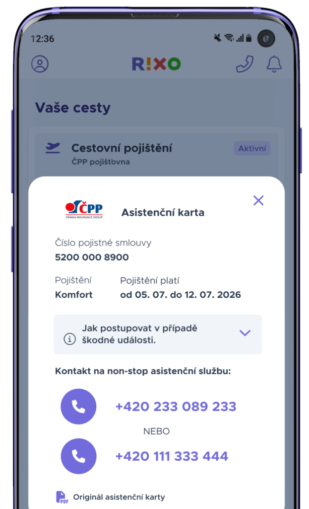cestovní pojištění do nemocnice asistenční karta