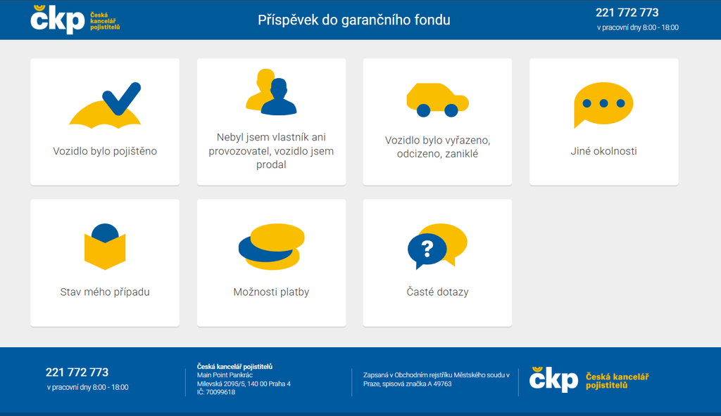 pokuta od ČKP